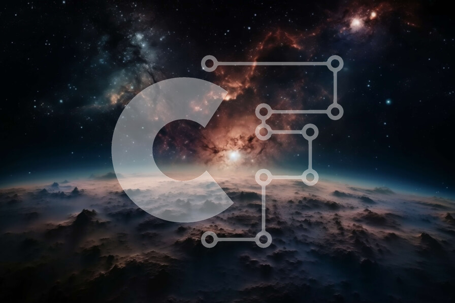 Intra Συλλεκτικό Ξύλινο Παζλ Plywood  4mm - Εκπληκτικός νυχτερινός ουρανός με λαμπερό νεφέλωμα Σε Ξύλινο Κουτί - Διαστάσεις: 10x10 cm – 25 κομμάτια