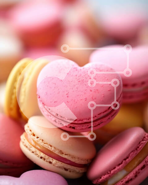 Σετ των 2 Intra Συλλεκτικό Ξύλινο Παζλ Plywood  4mm - Αμυγδαλωτά σε σχήμα καρδιάς για την ημέρα του Αγίου Βαλεντίνου Σε Ξύλινο Κουτί - Διαστάσεις: 10x10 cm – 25 κομμάτια