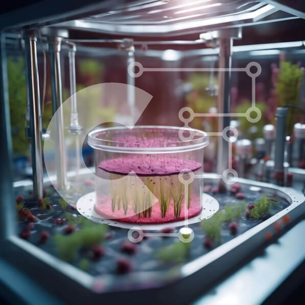 Intra Συλλεκτικό Ξύλινο Παζλ Plywood  4mm - Τεχνολογία Bioreactor for Algae or Plant Production Σε Ξύλινο Κουτί - Διαστάσεις Puzzle: 10x10 cm – 25 κομμάτια