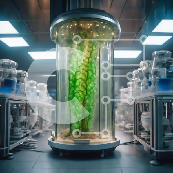 Intra Συλλεκτικό Ξύλινο Παζλ Plywood  4mm - Πράσινα φύκια σε γυάλινο δοχείο - Επιστημονικό Πείραμα ή Ερευνητική Εγκατάσταση Σε Ξύλινο Κουτί - Διαστάσεις Puzzle: 10x10 cm – 25 κομμάτια