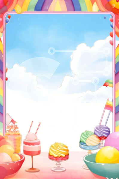 Σετ των 2 Intra Συλλεκτικό Ξύλινο Παζλ Plywood  4mm - Πολύχρωμα επιδόρπια και μπαλόνια ουράνιου τόξου Σε Ξύλινο Κουτί - Διαστάσεις: 10x10 cm – 25 κομμάτια