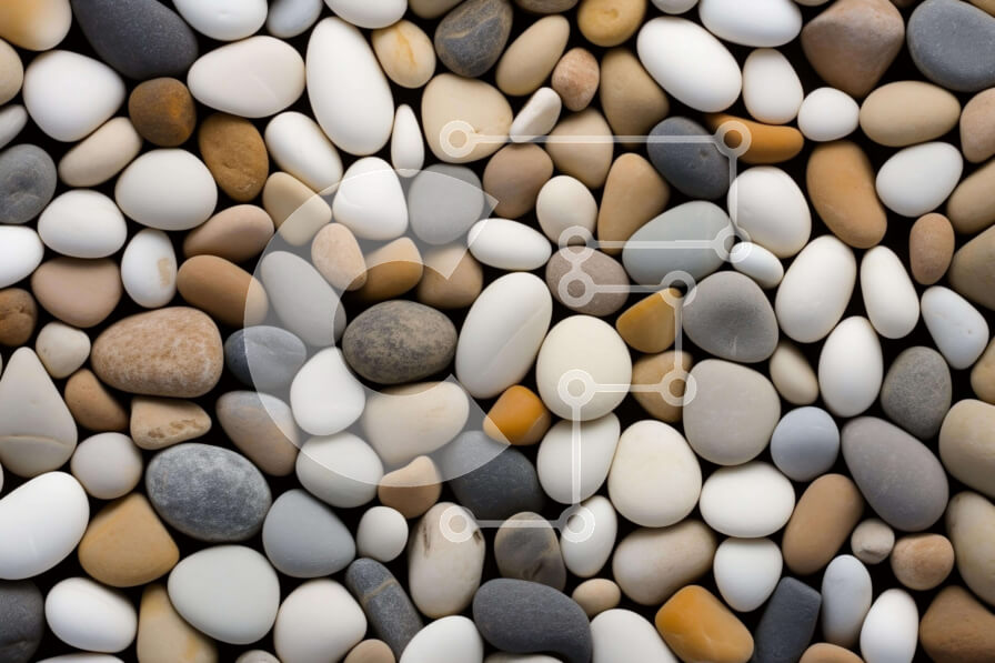 Intra Συλλεκτικό Ξύλινο Παζλ Plywood  4mm - Πολύχρωμα βότσαλα και πέτρες για διακόσμηση Σε Ξύλινο Κουτί - Διαστάσεις: 10x10 cm – 25 κομμάτια