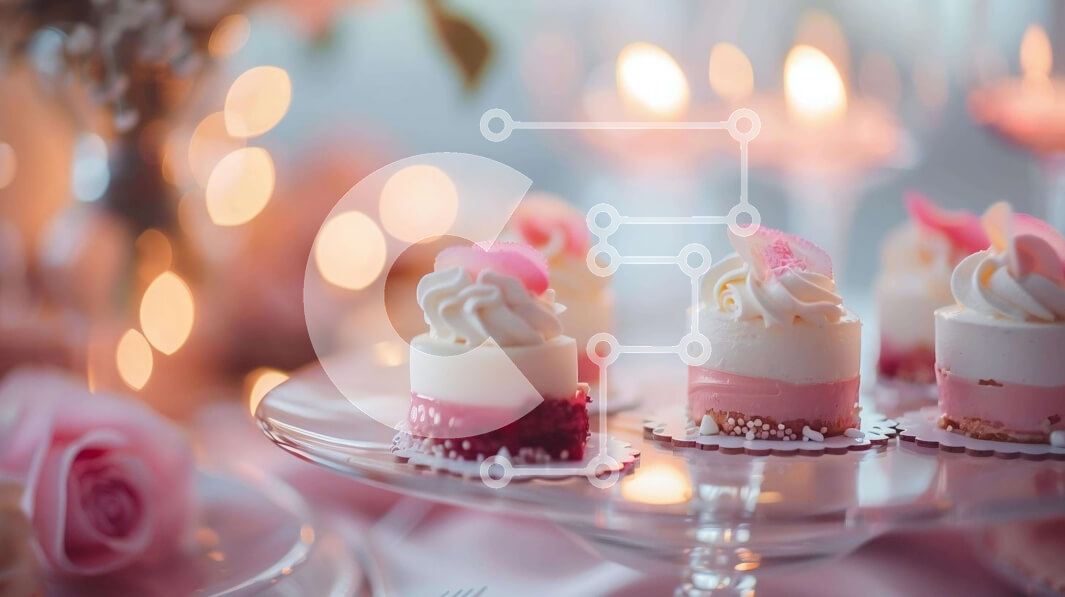 Σετ των 2 Intra Συλλεκτικό Ξύλινο Παζλ Plywood  4mm - Επιτραπέζιο με λαχταριστά επιδόρπια - cupcakes, μπισκότα, μακαρόν Σε Ξύλινο Κουτί - Διαστάσεις: 10x10 cm – 25 κομμάτια