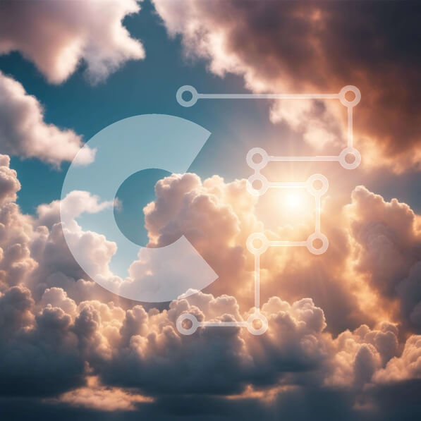 Intra Συλλεκτικό Ξύλινο Παζλ Plywood  4mm - Συννεφιασμένος ουρανός με ήλιο που λάμπει Σε Ξύλινο Κουτί - Διαστάσεις Puzzle: 10x10 cm – 25 κομμάτια