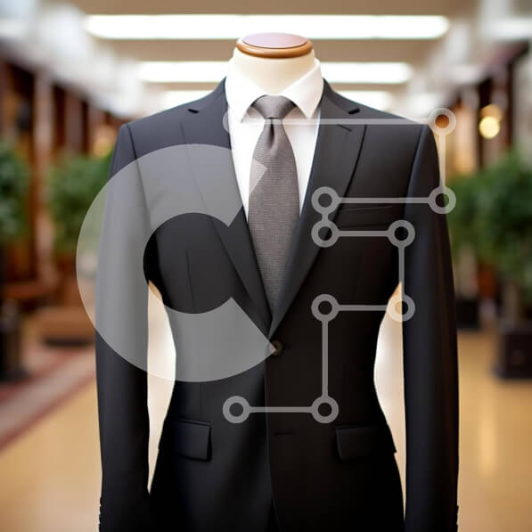 Intra Συλλεκτικό Ξύλινο Παζλ Plywood  4mm - Κοστούμι μανεκέν στο λόμπι του κτιρίου γραφείων Σε Ξύλινο Κουτί - Διαστάσεις: 10x10 cm – 25 κομμάτια