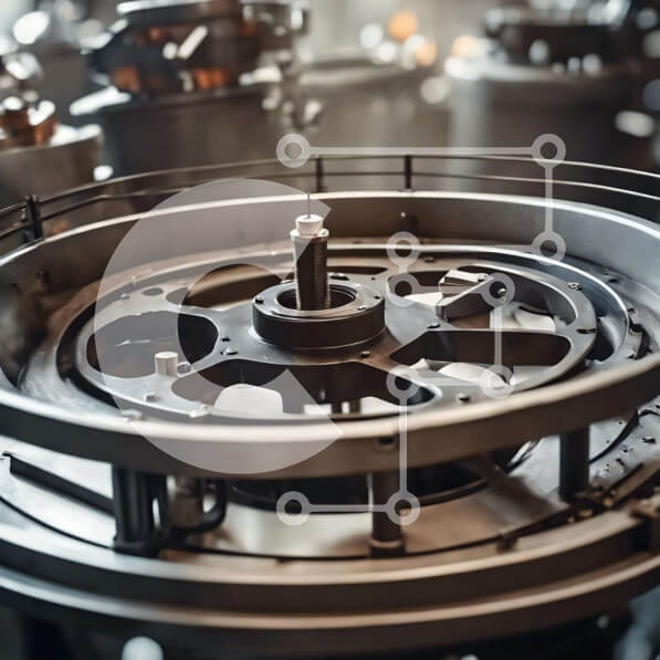 Intra Συλλεκτικό Ξύλινο Παζλ Plywood  4mm - Κοντινή όψη της βιομηχανικής μηχανής Σε Ξύλινο Κουτί - Διαστάσεις Puzzle: 10x10 cm – 25 κομμάτια