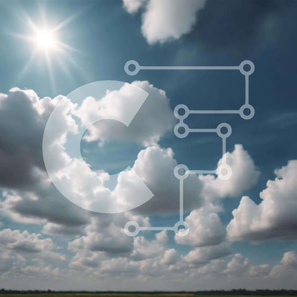 Intra Συλλεκτικό Ξύλινο Παζλ Plywood  4mm - Τοπίο με φωτεινό ήλιο και συννεφιασμένο ουρανό Σε Ξύλινο Κουτί - Διαστάσεις: 10x10 cm – 25 κομμάτια