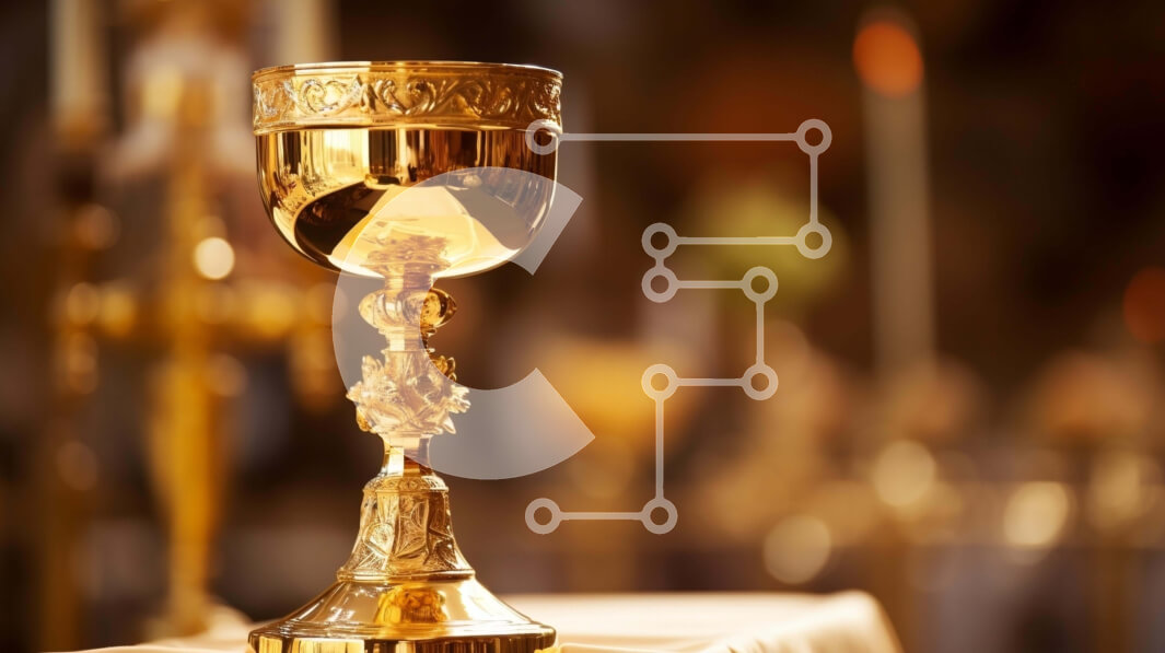 Intra Συλλεκτικό Ξύλινο Παζλ Plywood  4mm - Χρυσό Κύπελλο στο τραπέζι με κεριά και διακοσμητικά Σε Ξύλινο Κουτί - Διαστάσεις: 10x10 cm – 25 κομμάτια