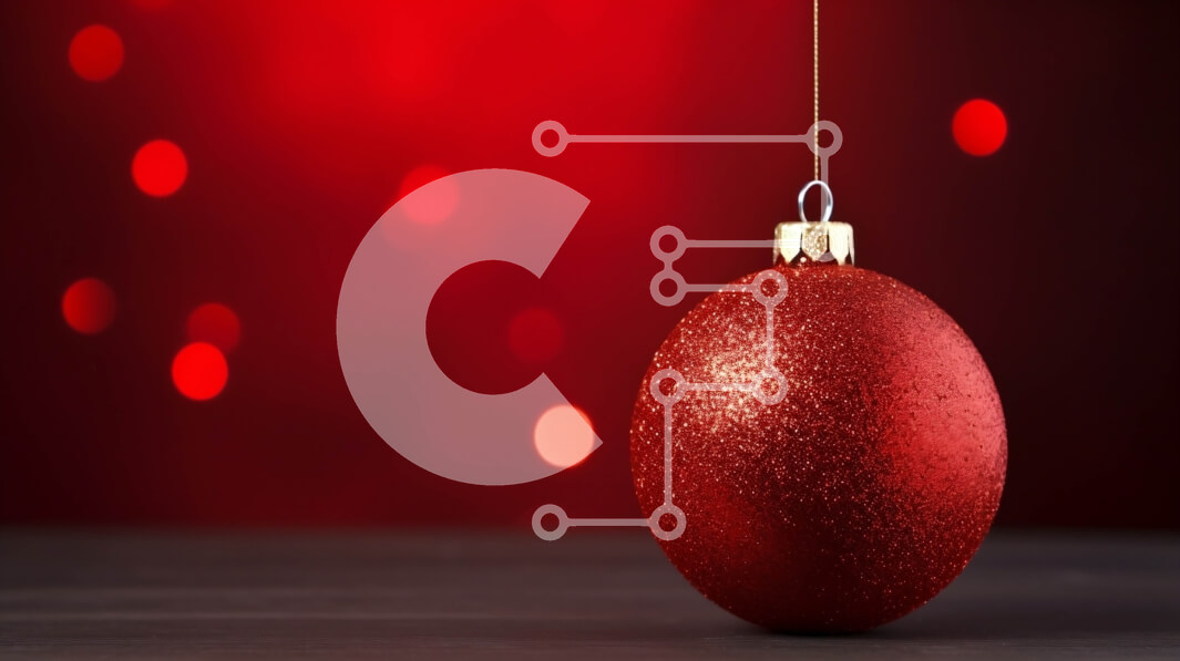 Intra Συλλεκτικό Ξύλινο Παζλ Plywood  4mm - Κόκκινη Χριστουγεννιάτικη Μπάλα Διακόσμηση με Φώτα γύρω Σε Ξύλινο Κουτί - Διαστάσεις: 10x10 cm – 25 κομμάτια