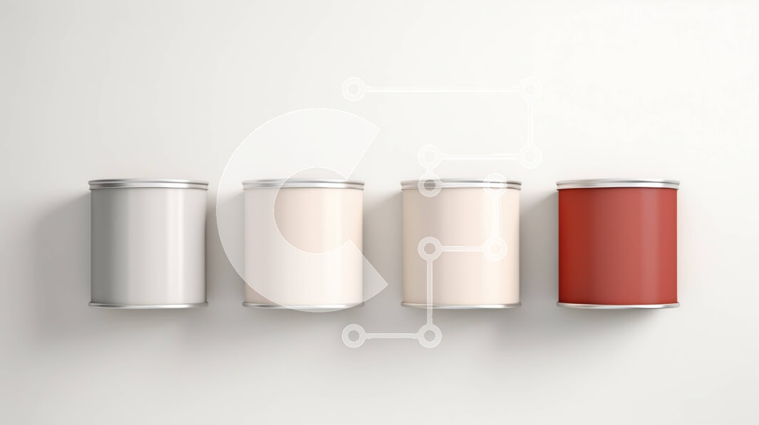 Intra Συλλεκτικό Ξύλινο Παζλ Plywood  4mm - Ζωντανά κουτιά μπογιάς σε κόκκινο, λευκό, μπλε και κίτρινο Σε Ξύλινο Κουτί - Διαστάσεις: 10x10 cm – 25 κομμάτια