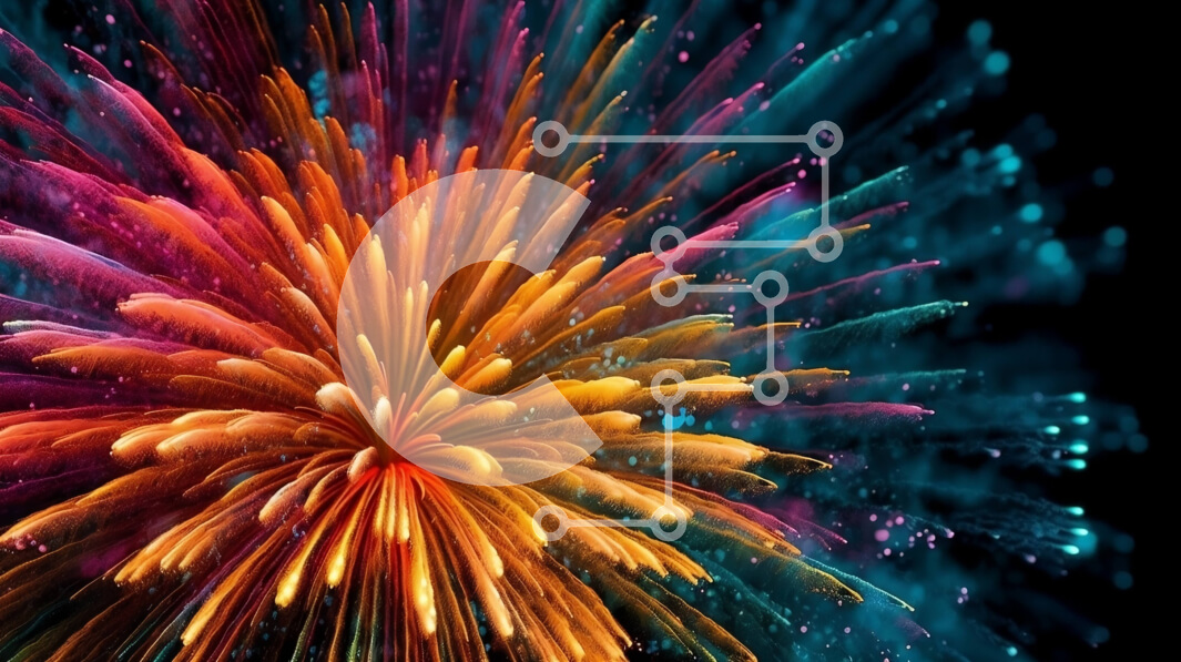 Intra Συλλεκτικό Ξύλινο Παζλ Plywood  4mm - Εκπληκτική εικόνα από πολύχρωμα πυροτεχνήματα στον νυχτερινό ουρανό Σε Ξύλινο Κουτί - Διαστάσεις Puzzle: 10x10 cm – 25 κομμάτια