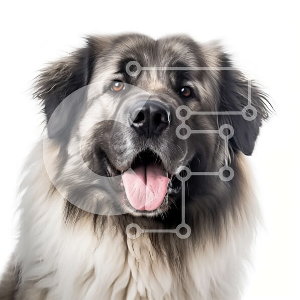 Intra Συλλεκτικό Ξύλινο Παζλ Plywood  4mm - Αξιολάτρευτη εικόνα ενός χαρούμενου χνουδωτού σκύλου με κουνημένη ουρά Σε Ξύλινο Κουτί - Διαστάσεις: 10x10 cm – 25 κομμάτια