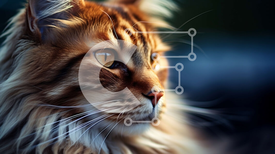 Σετ των 2 Intra Συλλεκτικό Ξύλινο Παζλ Plywood  4mm - Εκπληκτική κινηματογράφηση σε πρώτο πλάνο μιας χνουδωτής γάτας με πράσινα μάτια Σε Ξύλινο Κουτί - Διαστάσεις: 10x10 cm – 25 κομμάτια