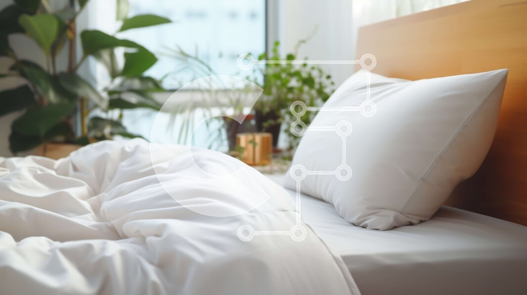 Intra Συλλεκτικό Ξύλινο Παζλ Plywood  4mm - Λευκό κρεβάτι με αναπαυτικό και μαξιλάρια Σε Ξύλινο Κουτί - Διαστάσεις Puzzle: 10x10 cm – 25 κομμάτια