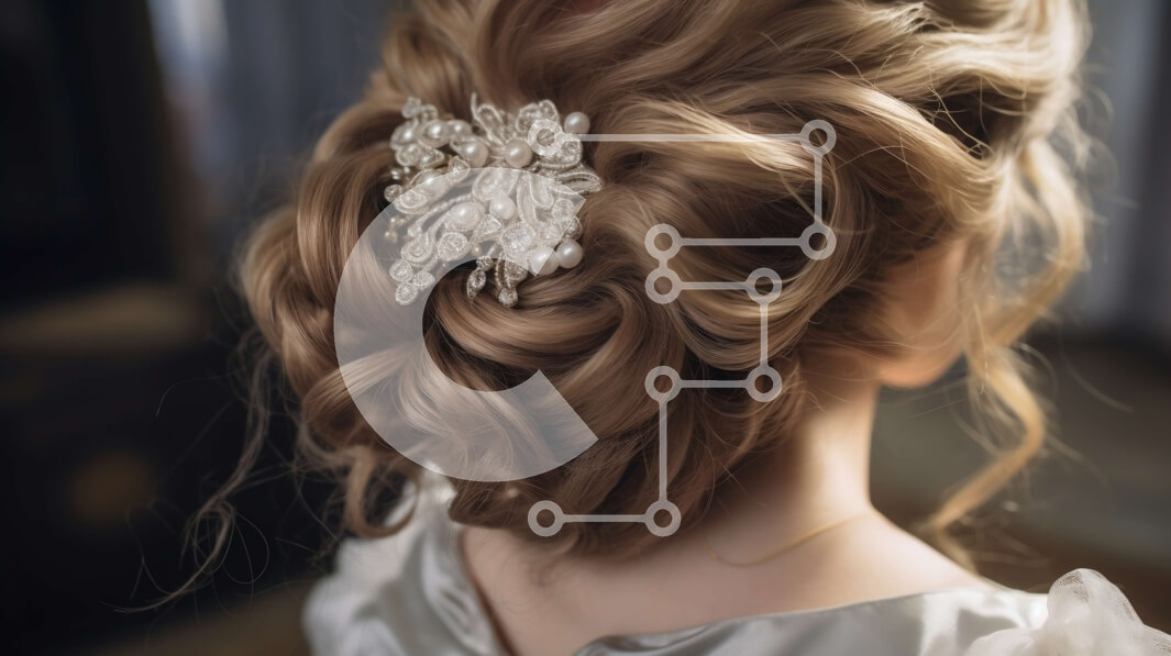 Intra Συλλεκτικό Ξύλινο Παζλ Plywood  4mm - Εκπληκτικό πορτρέτο μιας γυναίκας με λευκό φόρεμα με μαργαριταρένιο κούρεμα Σε Ξύλινο Κουτί - Διαστάσεις Puzzle: 10x10 cm – 25 κομμάτια