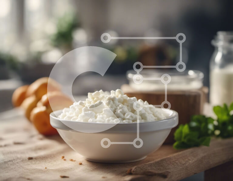 Σετ των 2 Intra Συλλεκτικό Ξύλινο Παζλ Plywood  4mm - Μπολ φρέσκου γιαουρτιού με μαϊντανό και λεμόνια Σε Ξύλινο Κουτί - Διαστάσεις: 10x10 cm – 25 κομμάτια