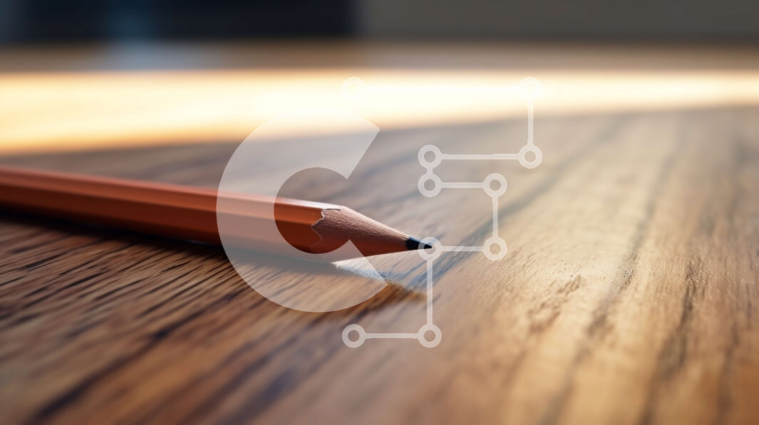 Intra Συλλεκτικό Ξύλινο Παζλ Plywood  4mm - Μονό μολύβι σε ξύλινη επιφάνεια Σε Ξύλινο Κουτί - Διαστάσεις: 10x10 cm – 25 κομμάτια