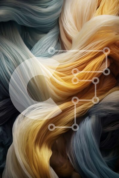 Intra Συλλεκτικό Ξύλινο Παζλ Plywood  4mm - Ζωντανό και ανάγλυφο ύφασμα στροβιλίζεται σε αυτήν την κοντινή εικόνα Σε Ξύλινο Κουτί - Διαστάσεις Puzzle: 10x10 cm – 25 κομμάτια