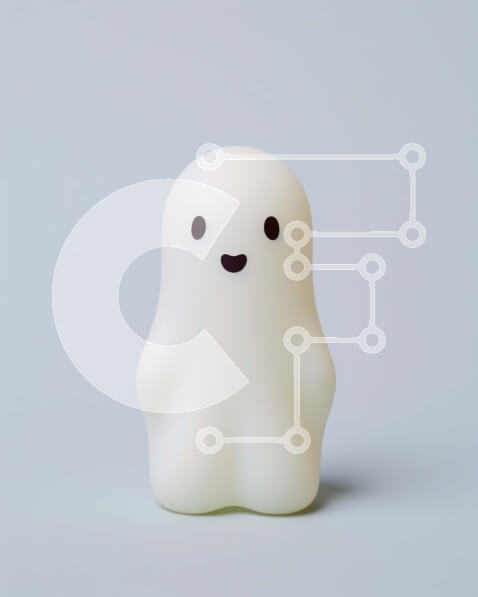 Intra Συλλεκτικό Ξύλινο Παζλ Plywood  4mm - Λάμπα σε σχήμα φαντάσματος στην άμμο Σε Ξύλινο Κουτί - Διαστάσεις Puzzle: 10x10 cm – 25 κομμάτια