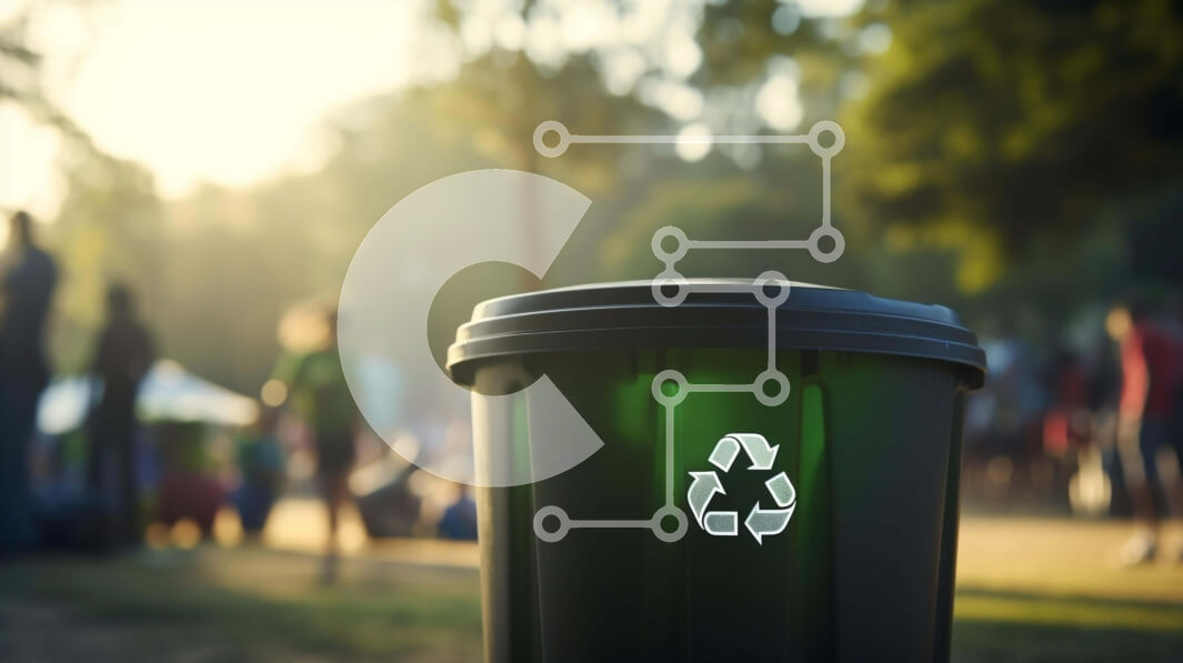 Intra Συλλεκτικό Ξύλινο Παζλ Plywood  4mm - Πράσινος κάδος απορριμμάτων στο πάρκο Σε Ξύλινο Κουτί - Διαστάσεις Puzzle: 10x10 cm – 25 κομμάτια