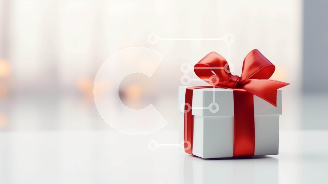 Intra Συλλεκτικό Ξύλινο Παζλ Plywood  4mm - Λευκό κουτί δώρου με κόκκινη κορδέλα στο τραπέζι Σε Ξύλινο Κουτί - Διαστάσεις: 10x10 cm – 25 κομμάτια