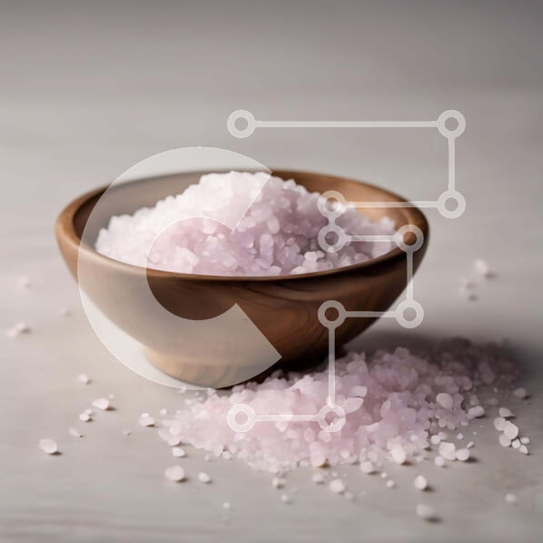 Σετ των 2 Intra Συλλεκτικό Ξύλινο Παζλ Plywood  4mm - Ροζ θαλασσινό αλάτι σε ξύλινο μπολ για ομορφιά και διακόσμηση σπιτιού Σε Ξύλινο Κουτί - Διαστάσεις: 10x10 cm – 25 κομμάτια