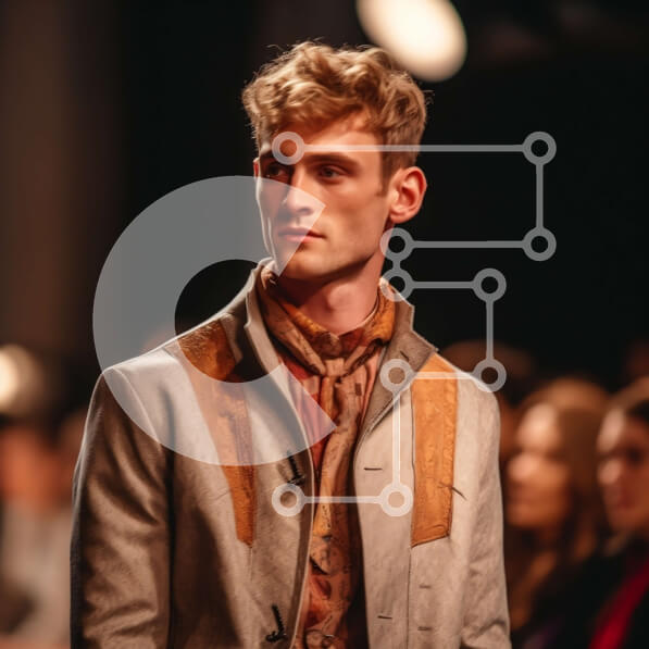 Σετ των 2 Intra Συλλεκτικό Ξύλινο Παζλ Plywood  4mm - Κομψό μοντέλο με καφέ δερμάτινο μπουφάν και λευκό πουκάμισο Σε Ξύλινο Κουτί - Διαστάσεις: 10x10 cm – 25 κομμάτια