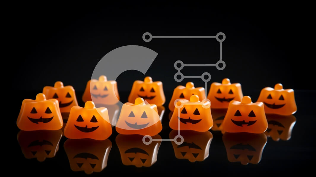 Intra Συλλεκτικό Ξύλινο Παζλ Plywood  4mm - Ομάδα από μικρές πορτοκαλί κολοκύθες για διακόσμηση αποκριών Σε Ξύλινο Κουτί - Διαστάσεις Puzzle: 10x10 cm – 25 κομμάτια