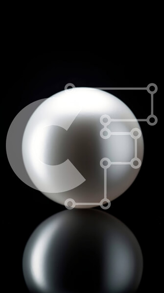 Intra Συλλεκτικό Ξύλινο Παζλ Plywood  4mm - Εκπληκτική εικόνα ενός λευκού μαργαριταριού σε μαύρο φόντο Σε Ξύλινο Κουτί - Διαστάσεις: 10x10 cm – 25 κομμάτια