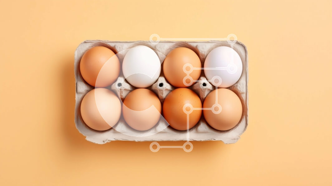 Σετ των 2 Intra Συλλεκτικό Ξύλινο Παζλ Plywood  4mm - Κουτί Αυγών - Καφέ και Λευκό Σε Ξύλινο Κουτί - Διαστάσεις: 10x10 cm – 25 κομμάτια