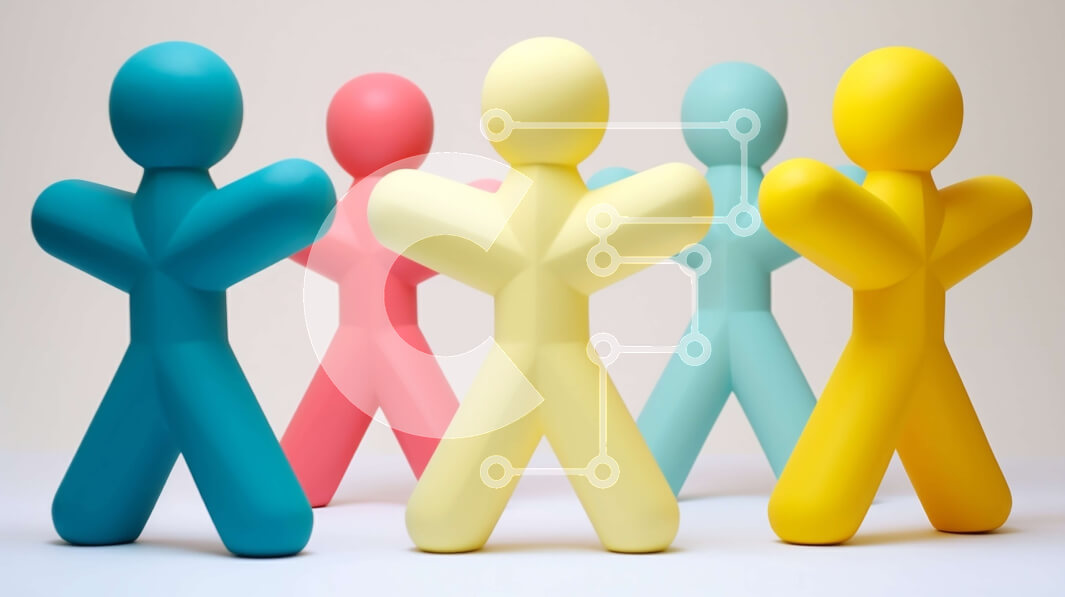 Intra Συλλεκτικό Ξύλινο Παζλ Plywood  4mm - Ομάδα πολύχρωμων πλαστικών ειδωλίων Σε Ξύλινο Κουτί - Διαστάσεις: 10x10 cm – 25 κομμάτια