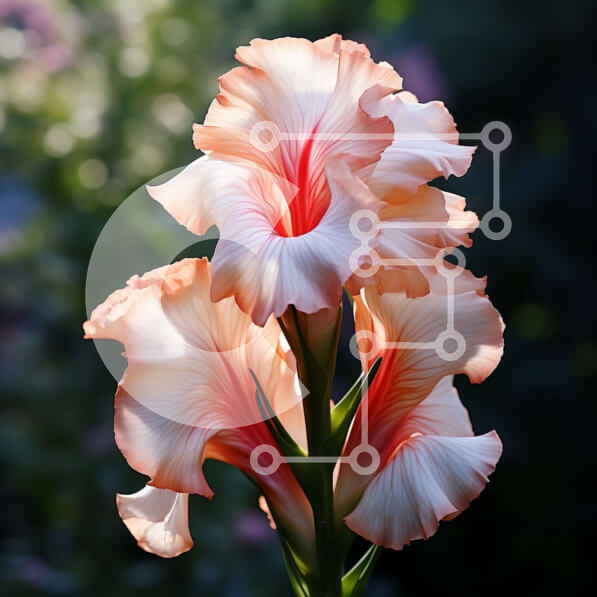 Intra Συλλεκτικό Ξύλινο Παζλ Plywood  4mm - Όμορφη κινηματογράφηση σε πρώτο πλάνο ενός ροζ και λευκού λουλουδιού με πράσινα φύλλα Σε Ξύλινο Κουτί - Διαστάσεις: 10x10 cm – 25 κομμάτια