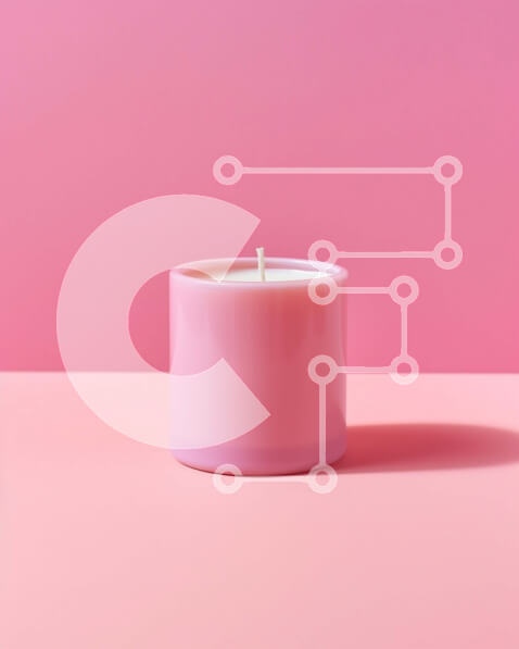 Intra Συλλεκτικό Ξύλινο Παζλ Plywood  4mm - Όμορφο ροζ κερί σε ασορτί επιφάνεια Σε Ξύλινο Κουτί - Διαστάσεις: 10x10 cm – 25 κομμάτια