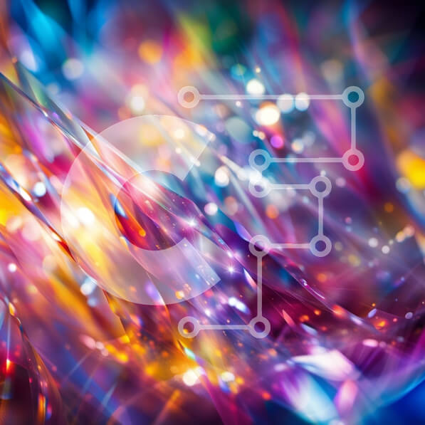 Intra Συλλεκτικό Ξύλινο Παζλ Plywood  4mm - Ζωντανή και ενεργητική αφηρημένη εικόνα με φωτεινά χρώματα Σε Ξύλινο Κουτί - Διαστάσεις Puzzle: 10x10 cm – 25 κομμάτια