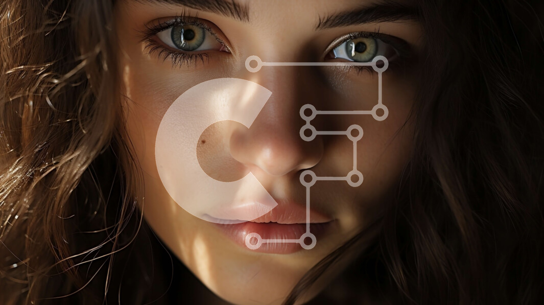 Intra Συλλεκτικό Ξύλινο Παζλ Plywood  4mm - Πορτρέτο μιας σοβαρής γυναίκας με μακριά κυματιστά καστανά μαλλιά και καστανά μάτια Σε Ξύλινο Κουτί - Διαστάσεις Puzzle: 10x10 cm – 25 κομμάτια