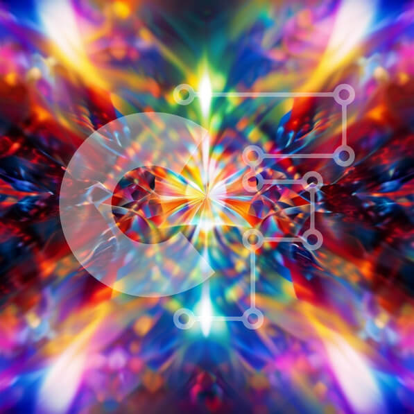 Intra Συλλεκτικό Ξύλινο Παζλ Plywood  4mm - Ζωντανό και ενεργητικό αφηρημένο έργο τέχνης Σε Ξύλινο Κουτί - Διαστάσεις Puzzle: 10x10 cm – 25 κομμάτια