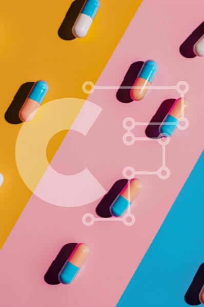 Intra Συλλεκτικό Ξύλινο Παζλ Plywood  4mm - Πολύχρωμη σειρά από κάψουλες χαπιών Σε Ξύλινο Κουτί - Διαστάσεις Puzzle: 10x10 cm – 25 κομμάτια