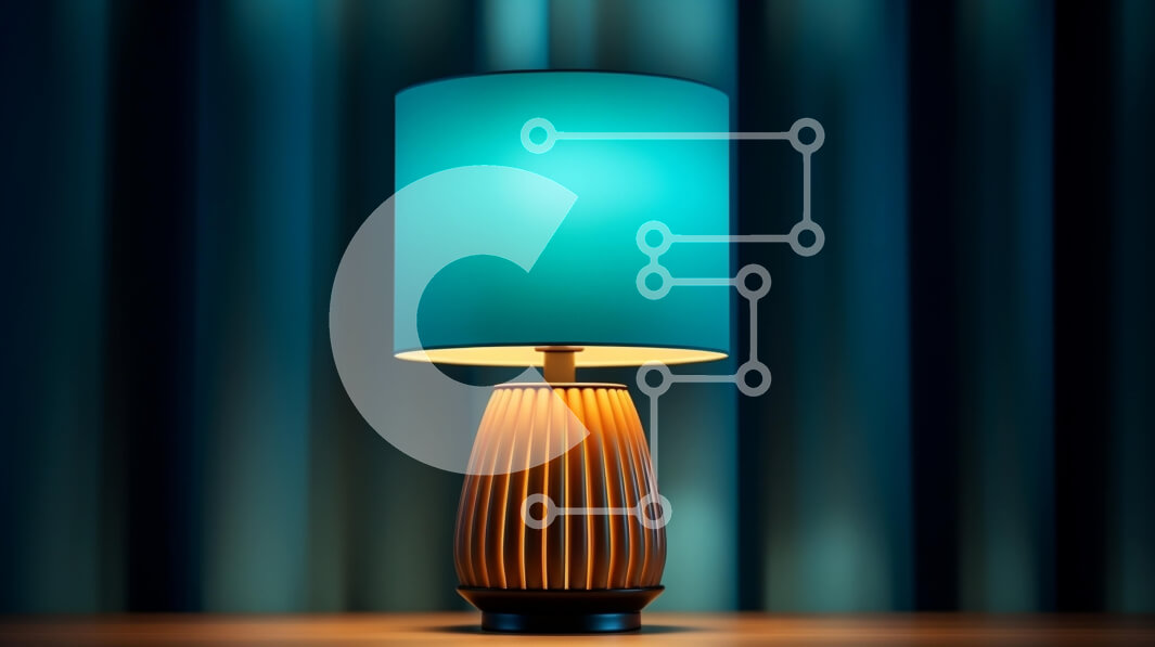 Intra Συλλεκτικό Ξύλινο Παζλ Plywood  4mm - Μοναδικό Επιτραπέζιο Φωτιστικό με Γεωμετρική Μπλε Σκιά και Ξύλινη Βάση Σε Ξύλινο Κουτί - Διαστάσεις Puzzle: 10x10 cm – 25 κομμάτια