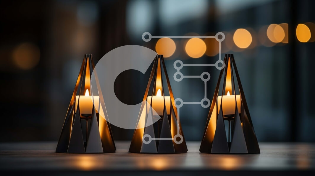 Intra Συλλεκτικό Ξύλινο Παζλ Plywood  4mm - Κομψή και μοντέρνα διάταξη κεριών Σε Ξύλινο Κουτί - Διαστάσεις Puzzle: 10x10 cm – 25 κομμάτια