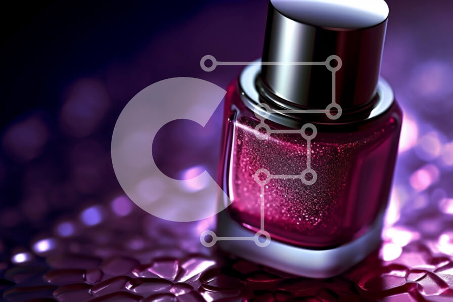 Intra Συλλεκτικό Ξύλινο Παζλ Plywood  4mm - Κομψό και μοντέρνο κόκκινο μπουκάλι βερνίκι νυχιών με γυαλιστερό φινίρισμα Σε Ξύλινο Κουτί - Διαστάσεις Puzzle: 10x10 cm – 25 κομμάτια