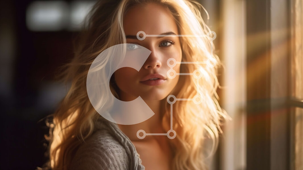 Intra Συλλεκτικό Ξύλινο Παζλ Plywood  4mm - Σοβαρή και στοχαστική ξανθιά γυναίκα που θαυμάζει το φως του ήλιου σε ένα παράθυρο Σε Ξύλινο Κουτί - Διαστάσεις Puzzle: 10x10 cm – 25 κομμάτια