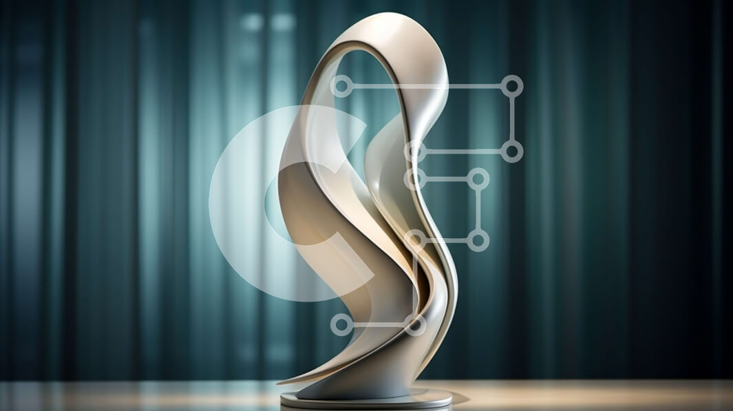 Intra Συλλεκτικό Ξύλινο Παζλ Plywood  4mm - Καμπυλωτό ρέον γλυπτό σε σκοτεινή επιφάνεια Σε Ξύλινο Κουτί - Διαστάσεις Puzzle: 10x10 cm – 25 κομμάτια