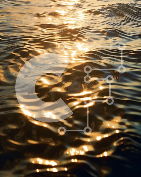 Intra Συλλεκτικό Ξύλινο Παζλ Plywood  4mm - Εκπληκτικό ηλιοβασίλεμα πάνω από τον ωκεανό με τέλειες αντανακλάσεις Σε Ξύλινο Κουτί - Διαστάσεις: 10x10 cm – 25 κομμάτια