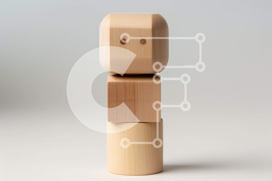 Intra Συλλεκτικό Ξύλινο Παζλ Plywood  4mm - Μοναδικό Ξύλινο Μπλοκ με περίπλοκο σκάλισμα Σε Ξύλινο Κουτί - Διαστάσεις: 10x10 cm – 25 κομμάτια