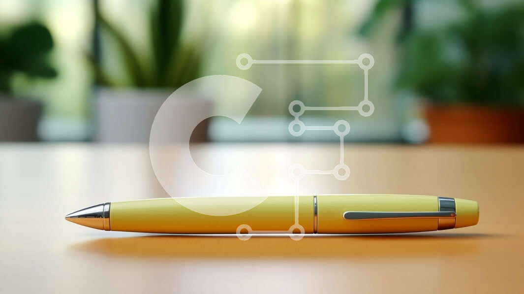 Intra Συλλεκτικό Ξύλινο Παζλ Plywood  4mm - Κίτρινο στυλό σε ξύλινο τραπέζι με θέα στο παράθυρο Σε Ξύλινο Κουτί - Διαστάσεις: 10x10 cm – 25 κομμάτια