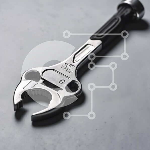 Intra Συλλεκτικό Ξύλινο Παζλ Plywood  4mm - Μαύρο και ασημί κλειδί σε γκρι επιφάνεια Σε Ξύλινο Κουτί - Διαστάσεις: 10x10 cm – 25 κομμάτια