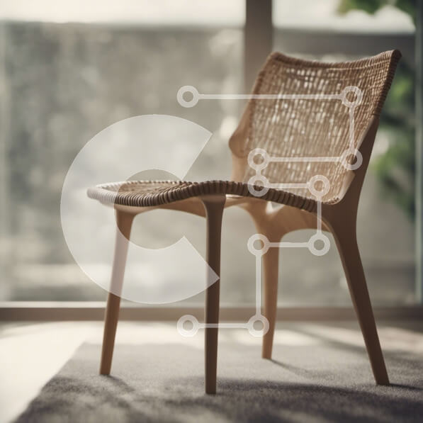 Intra Συλλεκτικό Ξύλινο Παζλ Plywood  4mm - Κομψή ξύλινη καρέκλα σε φωτεινό εσωτερικό Σε Ξύλινο Κουτί - Διαστάσεις Puzzle: 10x10 cm – 25 κομμάτια