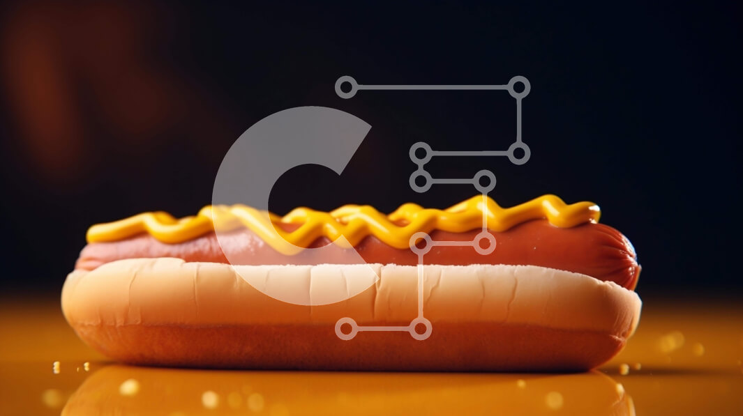 Σετ των 2 Intra Συλλεκτικό Ξύλινο Παζλ Plywood  4mm - Χοτ ντογκ κουλούρι με μουστάρδα και μαγιονέζα Σε Ξύλινο Κουτί - Διαστάσεις: 10x10 cm – 25 κομμάτια