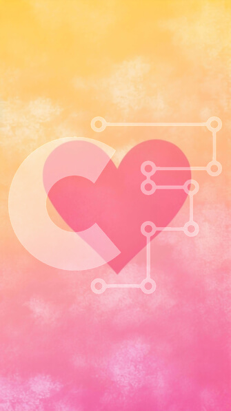 Intra Συλλεκτικό Ξύλινο Παζλ Plywood  4mm - Αφηρημένο μοτίβο καρδιάς σε ροζ, κίτρινο και πορτοκαλί χρώματα Σε Ξύλινο Κουτί - Διαστάσεις Puzzle: 10x10 cm – 25 κομμάτια