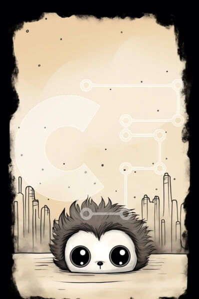 Σετ των 2 Intra Συλλεκτικό Ξύλινο Παζλ Plywood  4mm - Σκαντζόχοιρος κινουμένων σχεδίων σε αστικό περιβάλλον Σε Ξύλινο Κουτί - Διαστάσεις: 10x10 cm – 25 κομμάτια